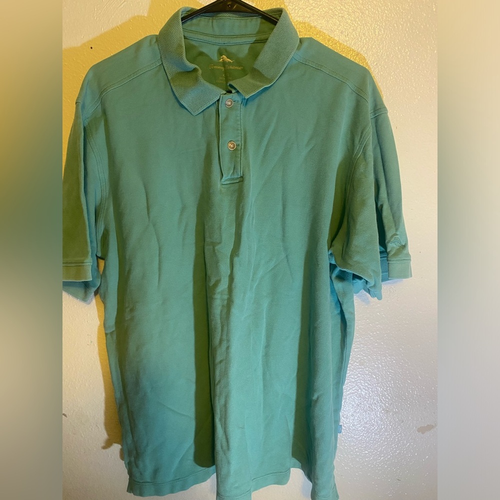 Tommy Bahama Men's Polo Shirt in Teal Green